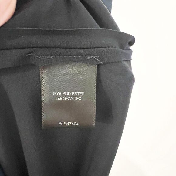 NEW Norma Kamali Drop One Shoulder Shift Midi Dress in Midnight Blue size small - Picture 10 of 10